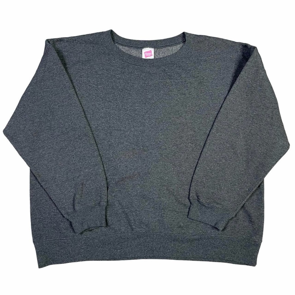 Y2K Dark Grey Hanes Crewneck